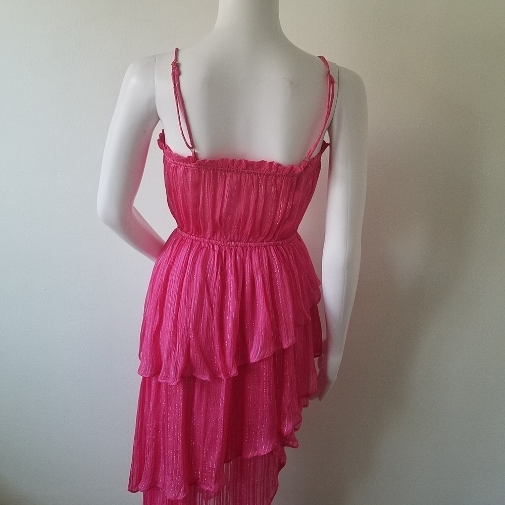 𝅺Tularosa Camellia Dress in Raspberry Sorbet Barbiecore Size XXS - Picture 7 of 14